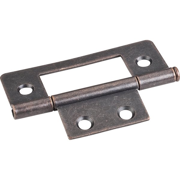 Hardware Resources Dark Antique Copper Machined 3" Loose Pin Non-Mortise Hinge 4 Hole 9500DACM